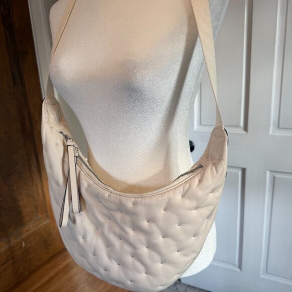 rag & bone | sling leather crossbody in cream with stitched dotsr5 - Picture 8 of 14